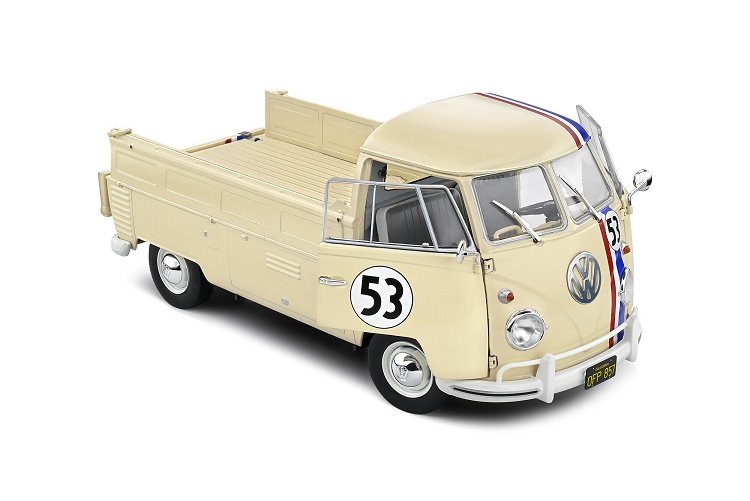 Modellino Auto VW T1 21 Windows Blu/bianco Scala 1:18 - Solido - Die-Cast - Per Collezionisti Adulti
