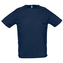 SOLS Męska Sportowa Koszulka Raglanowa (3XL / Granatowy) SOLS