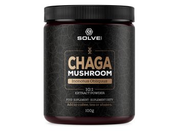 SolveLabs Chaga (Błyskoporek Podkorowy) 10:1 Mushroom Powder 100g - Solve Labs