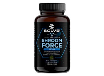 SolveLabs Shroom Force - Cordyceps Sinensis Atp Pre-workout Suplement diety, 60 kaps. - Solve Labs