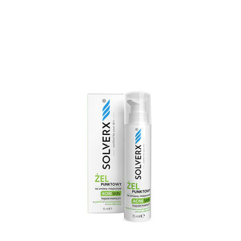 Solverx, Acne Skin, Żel punktowy na zmiany miejscowe, 15 ml - SOLVERX