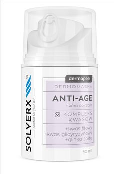 SOLVERX DERMOPEEL, Dermomaska z kompleksem kwasów do cery dojrzałej Anti-Age, 50ml - SOLVERX