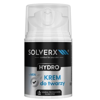 Solverx, Hydro, Krem do twarzy dla mężczyzn, 50 ml - SOLVERX