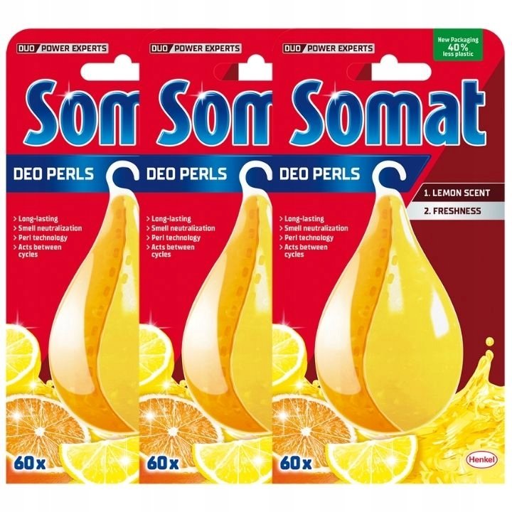 Фото - Таблетки для посудомийки Henkel Somat Deo Duo-Perls Lemon Zapach do Zmywarki 3x17g 