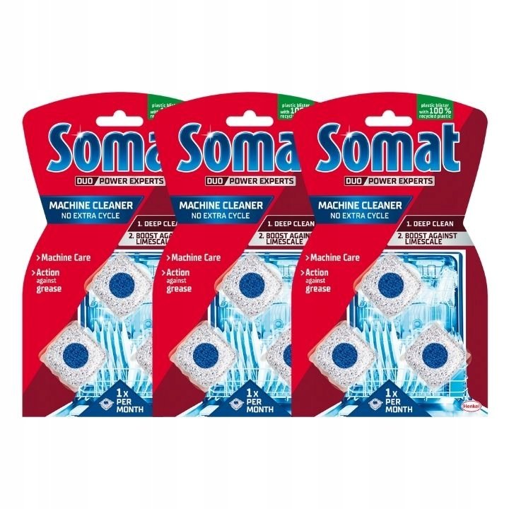 Фото - Таблетки для посудомийки Henkel Somat Machine Cleaner Czyścik Zmywarki A3 x3 