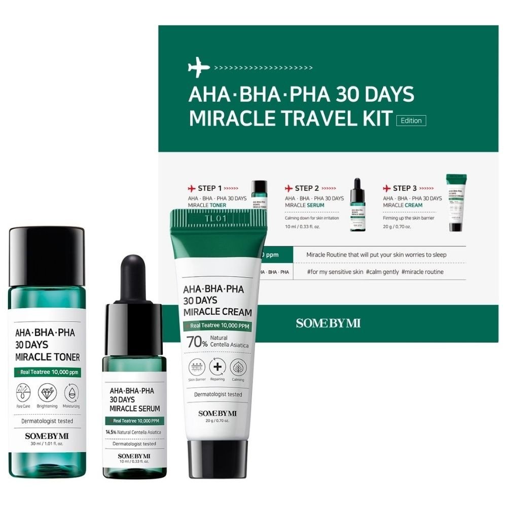 Some By Mi AHA BHA PHA 30 Days Miracle Travel Kit - Zestaw do cery ...