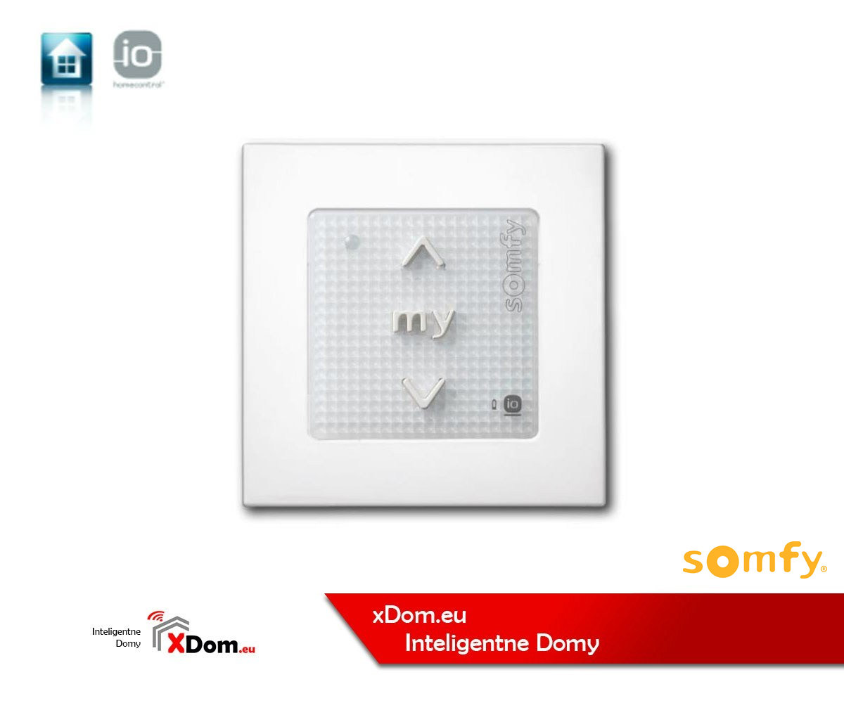 Somfy 1811066 Smoove Origin Io Z Ramką Pure, Radiowy Nadajnik Naścienny Somfy Sklep