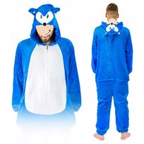Sonic kigurumi onesie piżama damska ciepła jednoczęściowa dres S Onesies