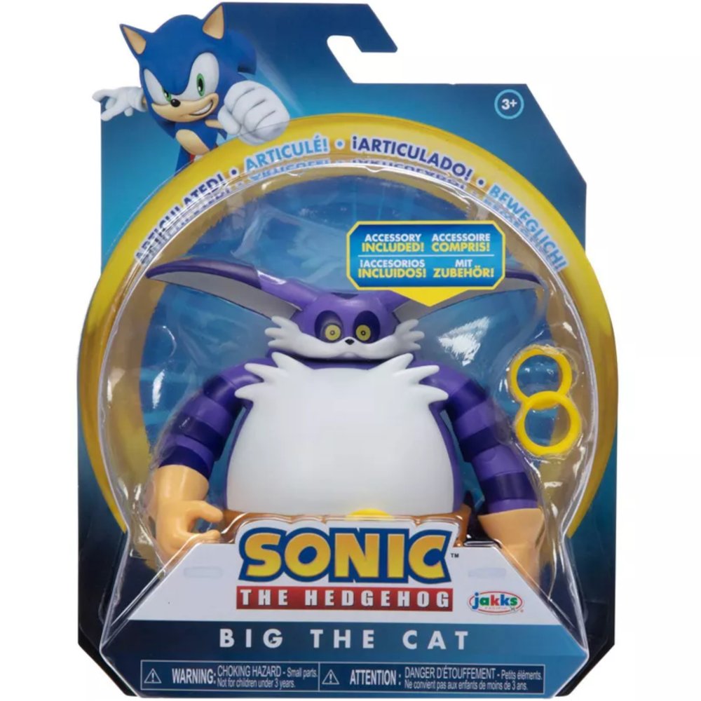 Фото - Фігурки / трансформери Jakks Sonic The Hedgehog Figurka Big The Cat 13Cm 