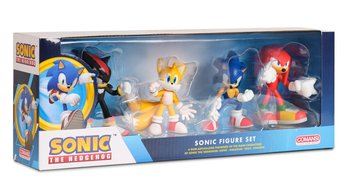 Sonic the Hedgehog Tails Knuckles Shadow Figurka Figurki Zestaw Figurek Sega - COMANSI