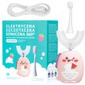Soniczna Szczoteczka Dla Dzieci 360 U-Shape 2W1 Różowa&nbsp;-&nbsp;Simed
