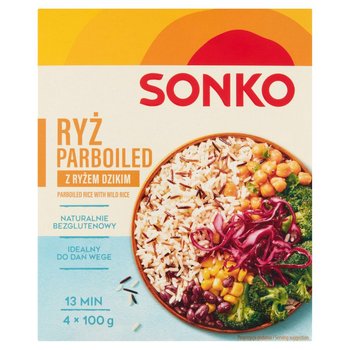 Sonko Ryż parboiled z ryżem dzikim 400 g (4 x 100 g) - Sonko