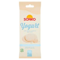 Sonko Wafle ryżowe w polewie jogurtowej 65 g (4 sztuki) Sonko