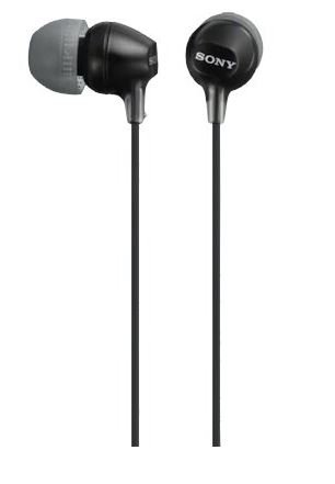 Sony MDR-EX15 słuchawki douszne, czarne