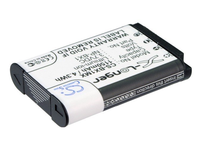 Duracell DRSBX1 Batteria per Sony NP-BX1, 3.7V, 950 mAh, Nero - NUOVO 5055190140475