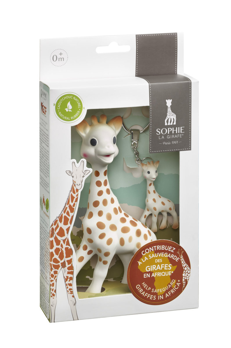 Фото - Інтерактивні іграшки Vulli Sophie Z Breloczkiem Dla Fundacji Ochrony Żyraf 