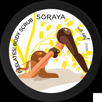 Soraya, Healthy Body Diet, łagodnie złuszczający scrub do ciała z wyciągiem z owsa i olejem krokoszowym, 200 g - Soraya