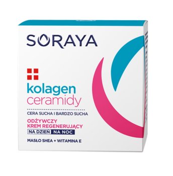 Soraya, Kolagen & Ceramidy, odżywczy krem regenerujący na dzień i noc, 50 ml - Soraya