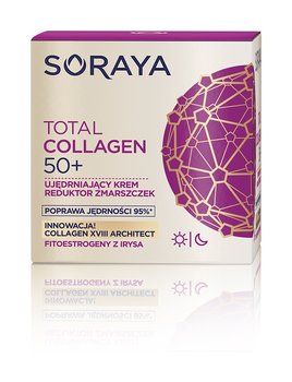 Soraya, Total Collagen 50+, krem ujędrniający reduktor zmarszczek na dzień i noc, 50 ml - Soraya