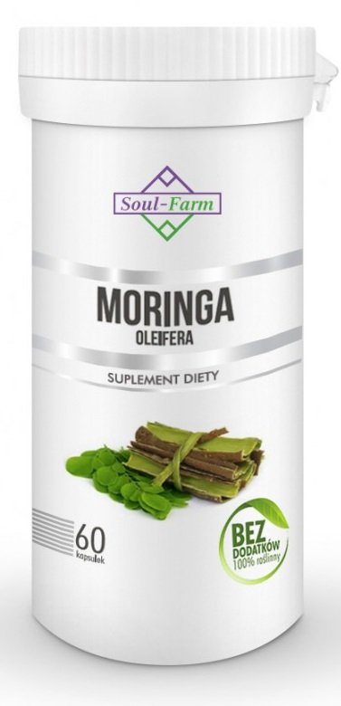 Zdjęcia - Witaminy i składniki mineralne SOUL Farm, Moringa Oleifera 400 mg, Suplement diety, 60 kaps. 