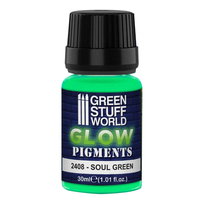 Soul green, glow in the dark pigment 30ml, green stuff world Green Stuff World