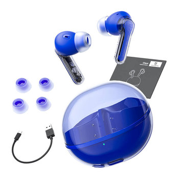 SOUNDPEATS Clear Słuchawki bezprzewodowe dokanałowe niebieskie - SoundPeats