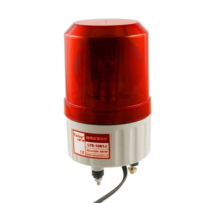 Фото - Настільна лампа sourcingmap AC 220V Czerwona dioda LED Migająca lampa błyskowa Brzęczyk Ws