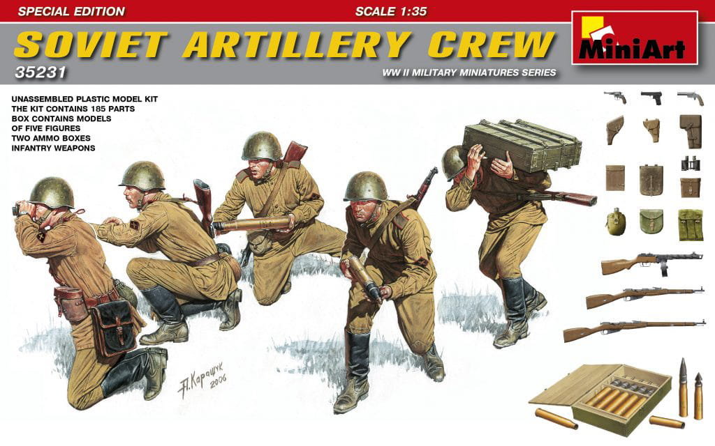 Фото - Збірна модель MiniArt Soviet Artillery Crew. Special Edition 1:35  35231 