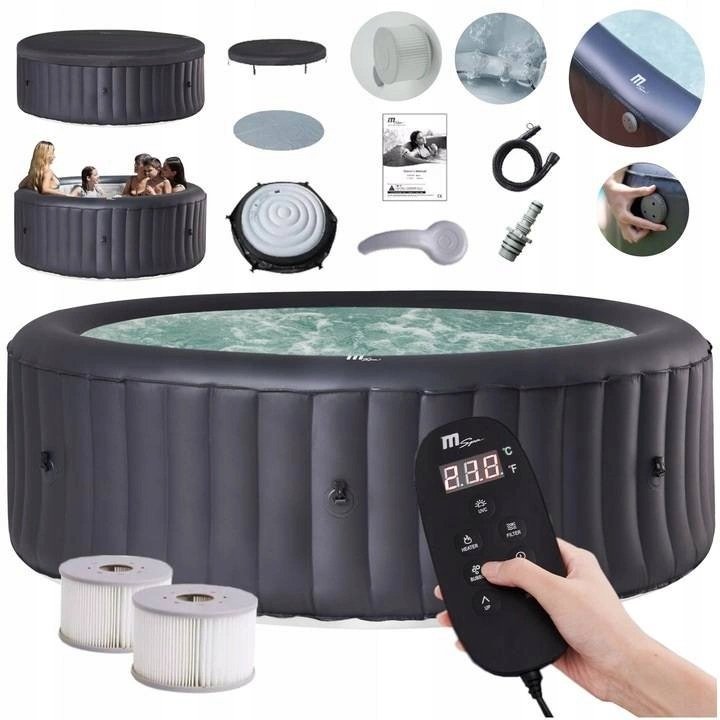 SPA BASEN DMUCHANY Z HYDROMASA EM RELAKS PODGRZEWANA WODA RIMBA WIFI spa-basen-dmuchany-z-hydromasa-em-relaks-podgrzewana-woda-rimba-wifi