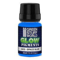 Space blue, glow in the dark pigment 30ml, green stuff world Green Stuff World