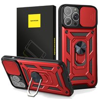Spacecase Camring Iphone 13 Pro Max Czerwony