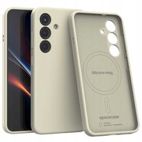 Spacecase Silicone Mag Galaxy S25 beige Spacecase
