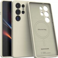 Spacecase Silicone Mag Galaxy S25 Ultra beige Spacecase