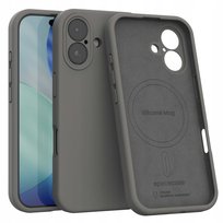 Spacecase Silicone Mag iPhone 17 gray Spacecase