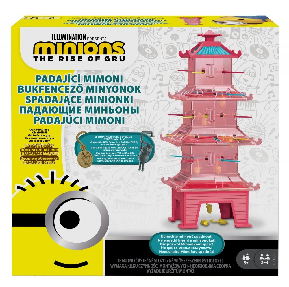 Spadające Minionki, gra dla dzieci, Mattel Games, gra planszowa