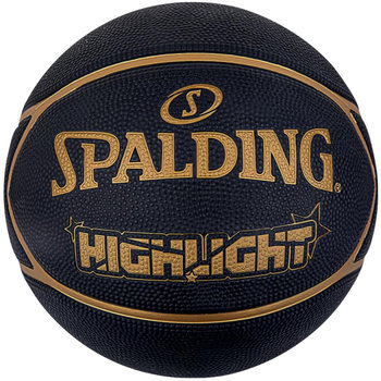 Spalding Highlight Ball 84355Z, unisex, piłki do koszykówki, Czarne - Spalding