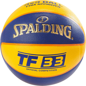 Spalding, Piłka do koszykówki, TF 33 in/out official game ball, żółty, rozmiar 6 - Spalding