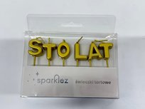 SPARKLEZ Świeczki tortowe złote 