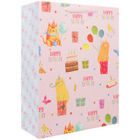 SPARKLEZ, Torba prezentowa urodzinowa z motywem kotów, rozmiar S