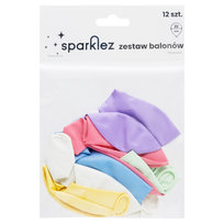 SPARKLEZ Zestaw balonów pastelowych mix kolorów 12 szt.