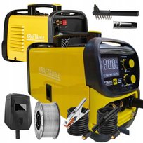 Spawarka Inwerterowa Inwertorowa Flux Mig Mma Lift Tig 220A Półautomat 4W1
