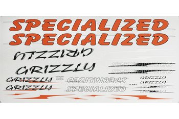 Specialized, Zestaw naklejek KR4, pomarańczowo-biały, 22 szt. - SPECIALIZED