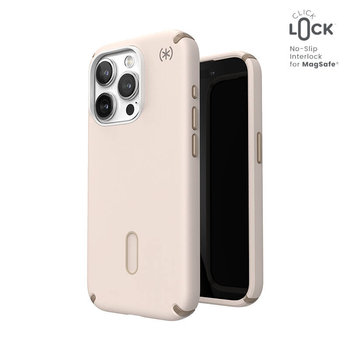 Speck Presidio2 Pro ClickLock & MagSafe - Etui iPhone 15 Pro (Bleached Bone / Heirloom Gold / Hazel Brown) - Speck