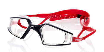 Speedo, Okulary do pływania, Aquapulse Max, czerwone, rozmiar uniwersalny - Speedo