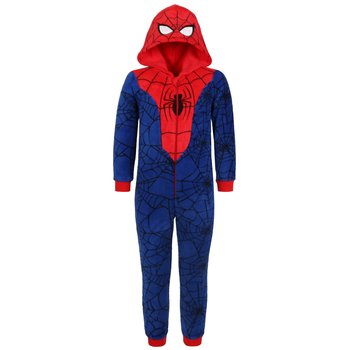 Spider-man MARVEL Granatowo-czerwona, polarowa piżama jednoczęściowa, dziecięce onesie z kapturem, OEKO-TEX 5-6 lat 110-116 cm - Marvel