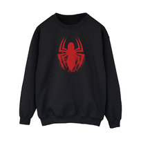 Spider-Man Męska Bluza Z Logo Emblematu (XXL (193cm) / Czarny)