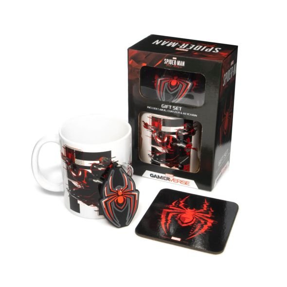 Set Tazze Spider-Man Miles Morales - Design Web Glitch Nero/Rosso/Bianco - Foto 8