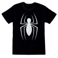 Spider-Man T-Shirt Unisex Dla Dorosłych Monochromatyczny (L / Czarny)