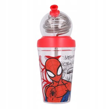 Spiderman Bidon Z Ozdobną Rurką Szklanka 420 ml - Stor