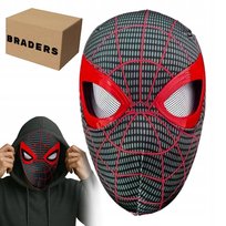 Spiderman Maska Ruchome Oczy Interaktywna Cosplay Karnawał Człowiek Pająk BRADERS